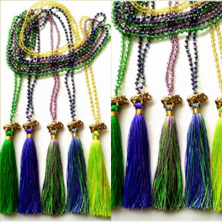 tassels necklaces beads crystal elephant caps bronze 50 pieces free shipping Mix